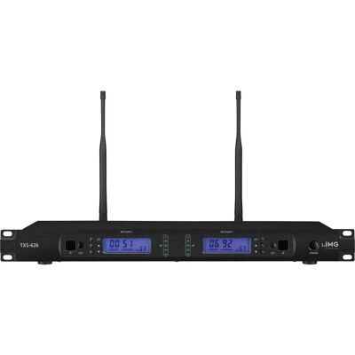 Récepteur UHF 2 canaux IMG Stage Line TXS-626 - Système microphone sans fil - Publicité Récepteur UHF 2 canaux IMG Stage Line TXS-626 - Système microphone sans fil - Publicité