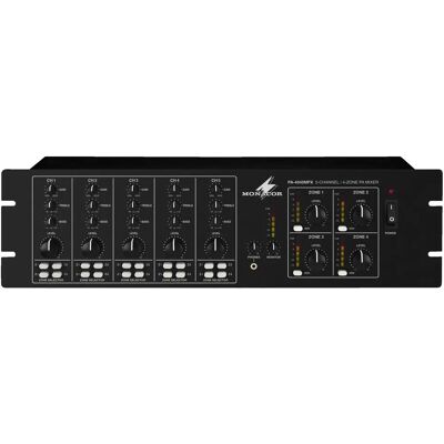 Amplificatore multi-room a 4 zone Monacor PA-4040MPX Amplificatore multi-room a 4 zone Monacor PA-4040MPX