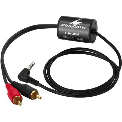 Monacor FGA-30M Audio Stereo Cable - Signal Isolation - 20-30000Hz Monacor FGA-30M Audio Stereo Cable - Signal Isolation - 20-30000Hz