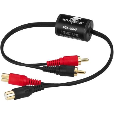 Monacor FGA-40MF - Filtre galvanique audio - Publicité Monacor FGA-40MF - Filtre galvanique audio - Publicité