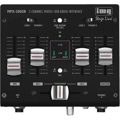 IMG Stage Line MPX-20USB - Table de mixage DJ 3 canaux - Publicité IMG Stage Line MPX-20USB - Table de mixage DJ 3 canaux - Publicité
