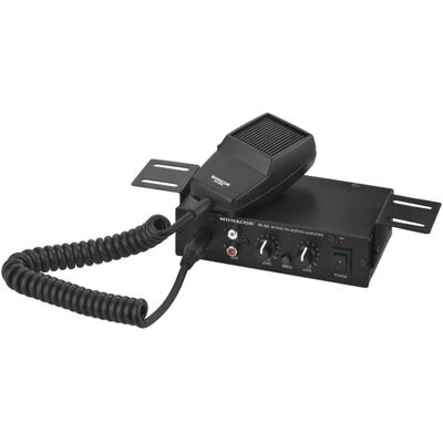 Amplificatore Mono MONACOR PA-102 - 8,5 W, Ingressi microfono e linea Amplificatore Mono MONACOR PA-102 - 8,5 W, Ingressi microfono e linea