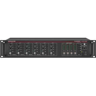 Monacor PA-6040MPX Mixer a 4 Zone - Attrezzatura audio professionale Monacor PA-6040MPX Mixer a 4 Zone - Attrezzatura audio professionale