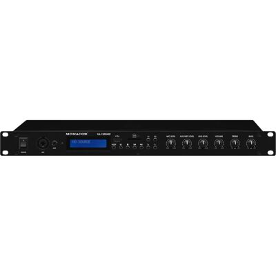 Amplificatore Stereo MONACOR SA-130DMP - 140W, Bluetooth, Radio FM Amplificatore Stereo MONACOR SA-130DMP - 140W, Bluetooth, Radio FM