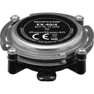 MONACOR EX-40/4 Haut-Parleur Compact Surface Vibrating - Haut-Parleur - Publicité MONACOR EX-40/4 Haut-Parleur Compact Surface Vibrating - Haut-Parleur - Publicité