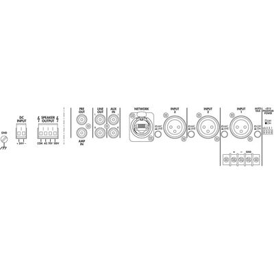 Monacor PA-900DT - Amplificateur avec Module Dante - 120W Amplificateur Mono 2 Canaux Monacor PA-900DT - Amplificateur avec Module Dante - 120W Amplificateur Mono 2 Canaux