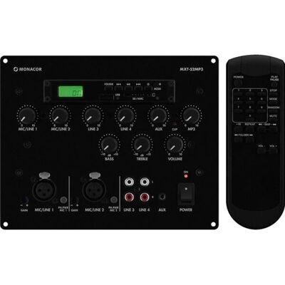 MONACOR MXT-52MP3 Tischmischer mit USB & SD MONACOR MXT-52MP3 Tischmischer mit USB & SD
