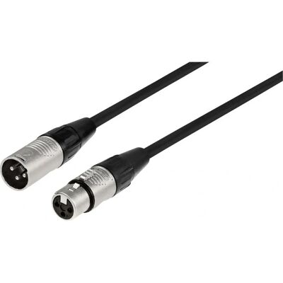 MONACOR MECR-2000/SW Cavo XLR 20m Nero - Microfono & Linea MONACOR MECR-2000/SW Cavo XLR 20m Nero - Microfono & Linea