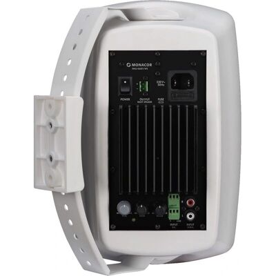 Système d'enceintes stéréo actives Monacor WALL-06SET/WS - 2 voies 30W Système d'enceintes stéréo actives Monacor WALL-06SET/WS - 2 voies 30W