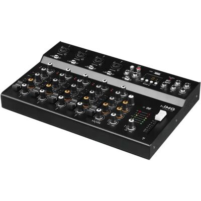IMG Stage Line MXR-6 Mixer - 6-kanaals audio mixer met DSP-effecten, Bluetooth, USB IMG Stage Line MXR-6 Mixer - 6-kanaals audio mixer met DSP-effecten, Bluetooth, USB