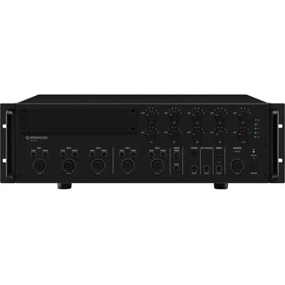 Monacor PA-6010Z ELA Verstärker - 10 Zonen, 600 W, Mikrofon Eingänge Monacor PA-6010Z ELA Verstärker - 10 Zonen, 600 W, Mikrofon Eingänge