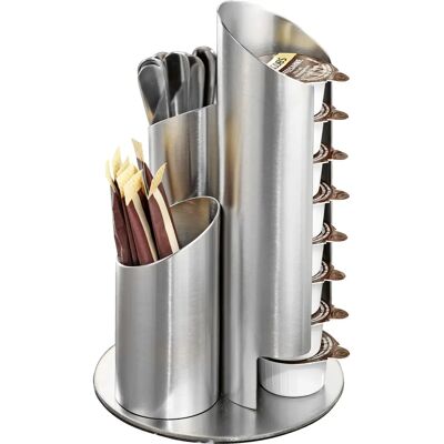Esmeyer Multi Dispenser - Stainless Steel, 3 Compartments Esmeyer Multi Dispenser - Stainless Steel, 3 Compartments