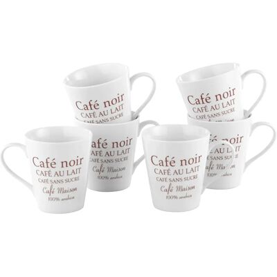Esmeyer Kaffeebecher - 250ml - Mikrowellen- und spülmaschinenfest - 6er Set Esmeyer Kaffeebecher - 250ml - Mikrowellen- und spülmaschinenfest - 6er Set