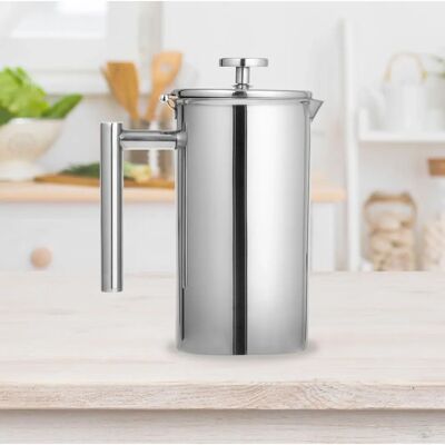 Cafetera Esmeyer Stratford - 1L, Acero Inoxidable, Diseño Elegante Cafetera Esmeyer Stratford - 1L, Acero Inoxidable, Diseño Elegante