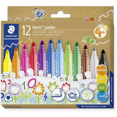 Staedtler Noris Jumbo Filzstift - Filzstift - 12 Stücke Staedtler Noris Jumbo Filzstift - Filzstift - 12 Stücke
