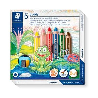 Staedtler Multicolour 6 pcs - Colored Pencils - 3-in-1 for Kids Staedtler Multicolour 6 pcs - Colored Pencils - 3-in-1 for Kids