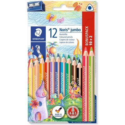 Lápis de cor multicolor Staedtler 128 - 12 peças Lápis de cor multicolor Staedtler 128 - 12 peças