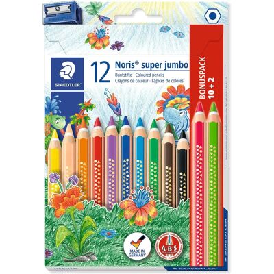 Staedtler Buntstifte Assorted Jumbo - 12 Stück - Künstlerbedarf Staedtler Buntstifte Assorted Jumbo - 12 Stück - Künstlerbedarf