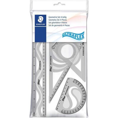 Ensemble de géométrie flexible et incassable Staedtler - Publicité Ensemble de géométrie flexible et incassable Staedtler - Publicité