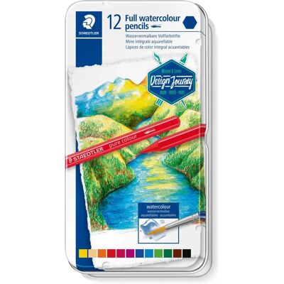 Staedtler Buntstifte in Metallbox - Wasservermalbare Farben Staedtler Buntstifte in Metallbox - Wasservermalbare Farben