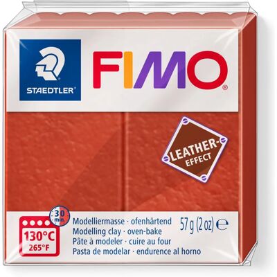 Staedtler FIMO Leder-Effekt Modelliermasse - 57g Rot - Modellier Clay Staedtler FIMO Leder-Effekt Modelliermasse - 57g Rot - Modellier Clay