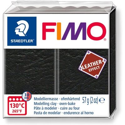 Argile polymère effet cuir STAEDTLER Fimo - Noir - Argile à modeler - Publicité Argile polymère effet cuir STAEDTLER Fimo - Noir - Argile à modeler - Publicité
