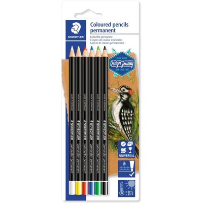 STAEDTLER Permanent Colorstifte - Verschiedene Farben, Vorgeschärft - Buntstifte STAEDTLER Permanent Colorstifte - Verschiedene Farben, Vorgeschärft - Buntstifte