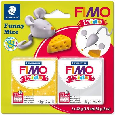 Staedtler FIMO 8035 Modelliermasse - Gold, Grau - 2 Stk Staedtler FIMO 8035 Modelliermasse - Gold, Grau - 2 Stk