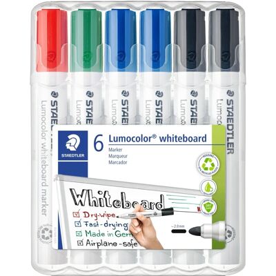 Staedtler 351 WP6 X Whiteboard Markörer - Färgglad sortering Staedtler 351 WP6 X Whiteboard Markörer - Färgglad sortering