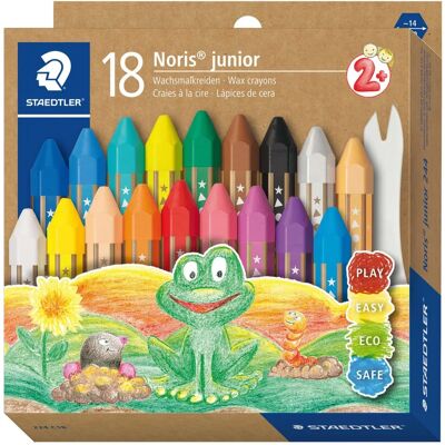 Staedtler 224 C18 Wax Crayon - Assorted Colours - Crayon Staedtler 224 C18 Wax Crayon - Assorted Colours - Crayon