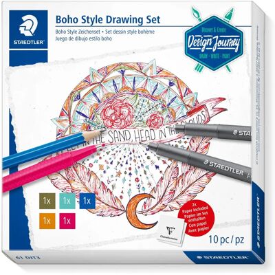 Staedtler DJT3 Drawing Set - Boho Style - Art Supplies Staedtler DJT3 Drawing Set - Boho Style - Art Supplies