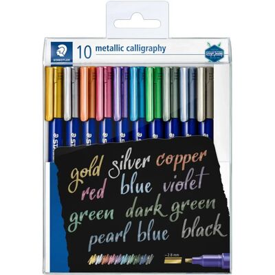 Staedtler 8325 TB10 Metallischer Kalligrafiestift - Filzstift Staedtler 8325 TB10 Metallischer Kalligrafiestift - Filzstift