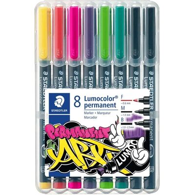 Staedtler Lumocolor Różne Kolory - 8 Sztuki Staedtler Lumocolor Różne Kolory - 8 Sztuki