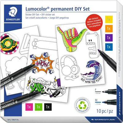 Staedtler Lumocolor Trendset ART KIY Set - Markörer & Klistermärken Staedtler Lumocolor Trendset ART KIY Set - Markörer & Klistermärken