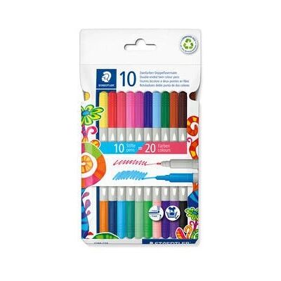 Staedtler 3280 C10 Doppelfasermaler - Mehrfarbig - 10 Stk Staedtler 3280 C10 Doppelfasermaler - Mehrfarbig - 10 Stk