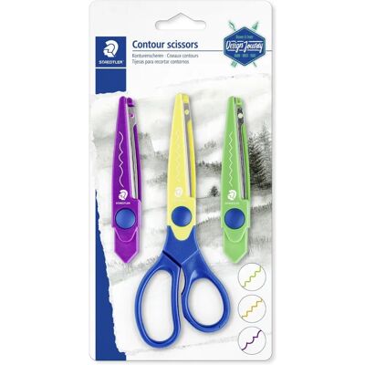 Staedtler 965-S - Ciseaux à motifs interchangeables pour bricolage Staedtler 965-S - Ciseaux à motifs interchangeables pour bricolage
