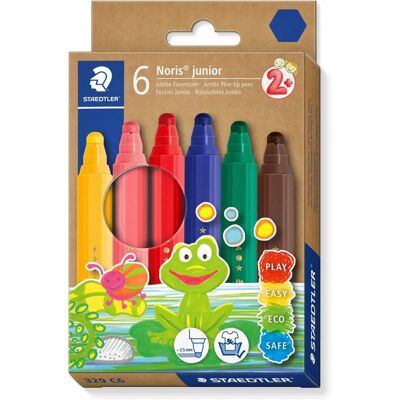 Staedtler Noris Junior Marker - 6 Stk - Mehrfarbig Staedtler Noris Junior Marker - 6 Stk - Mehrfarbig