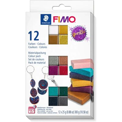 Staedtler FIMO Sparkle Modeling Clay - 12 pcs Staedtler FIMO Sparkle Modeling Clay - 12 pcs