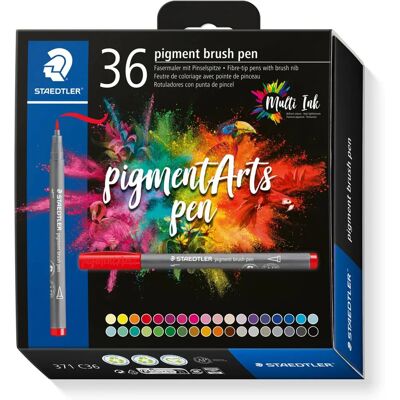 Staedtler Pigment Arts Multi Inkt Viskelærpenner Sett på 36 - Gratis Isomars A2 Kunstoppbevaringsveske Staedtler Pigment Arts Multi Inkt Viskelærpenner Sett på 36 - Gratis Isomars A2 Kunstoppbevaringsveske