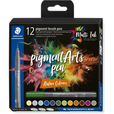 Staedtler Pigment Arts Brush Pen Multi Ink Set of 12 - Brush Pen Brush Pen Staedtler Pigment Arts Brush Pen Multi Ink Set of 12 - Brush Pen Brush Pen