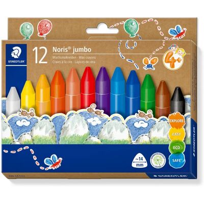 Staedtler Wachsmalkreide - 12er-Set, Dreieck, CE, Kinder Staedtler Wachsmalkreide - 12er-Set, Dreieck, CE, Kinder