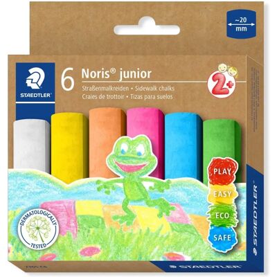 STAEDTLER Noris Junior Jumbo Outdoor Washable Pavement Chalks - Assorted STAEDTLER Noris Junior Jumbo Outdoor Washable Pavement Chalks - Assorted