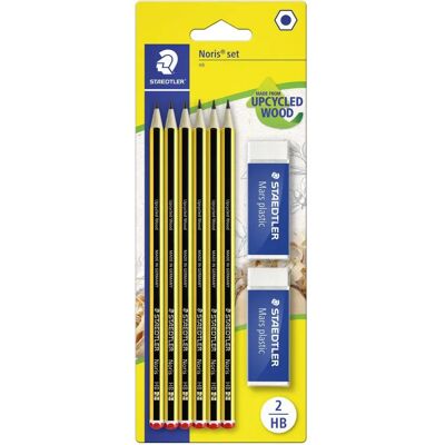 Staedtler Noris 120 6 peças - Lápis, Grafite HB, Feito de Madeira Reciclada Staedtler Noris 120 6 peças - Lápis, Grafite HB, Feito de Madeira Reciclada