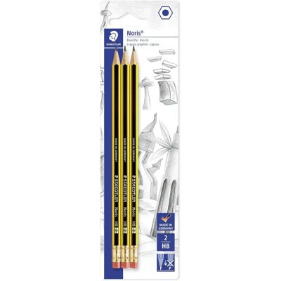 Staedtler Noris HB Bleistifte - Packung mit 3 Staedtler Noris HB Bleistifte - Packung mit 3