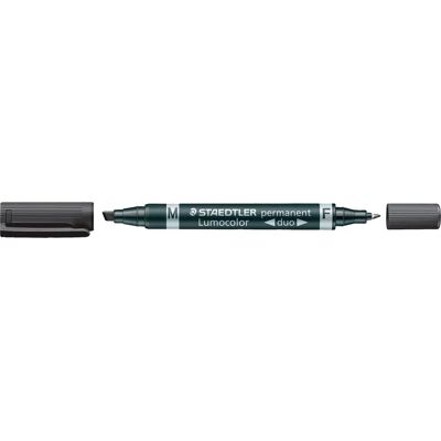 Staedtler Lumocolor Permanent Marker - Nachfüllbar - Schwarz - F/M - 0,6/1,5 mm - Permanent Marker Staedtler Lumocolor Permanent Marker - Nachfüllbar - Schwarz - F/M - 0,6/1,5 mm - Permanent Marker