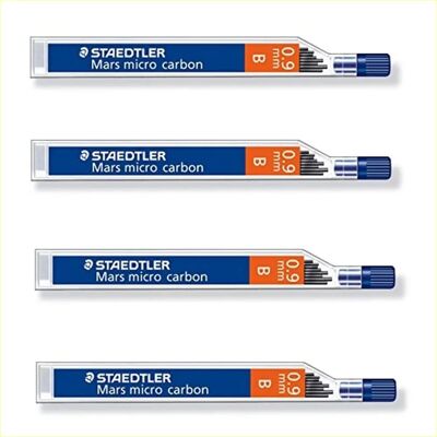 Staedtler Mars Micro Carbon 250 Graphite Lead Refill - 0.9mm B - Pack of 12 Staedtler Mars Micro Carbon 250 Graphite Lead Refill - 0.9mm B - Pack of 12