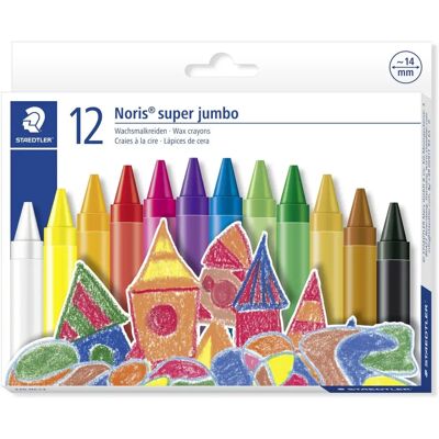 Staedtler Noris Super Jumbo Wachsmalkreiden - 12 Farben Staedtler Noris Super Jumbo Wachsmalkreiden - 12 Farben