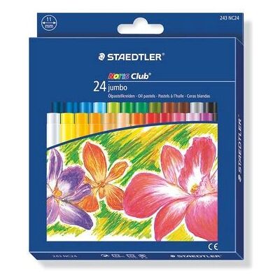 Staedtler NC24 Crayon and Oil Pastels - Multi Colors - 24 pcs Staedtler NC24 Crayon and Oil Pastels - Multi Colors - 24 pcs