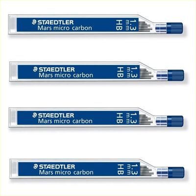 STAEDTLER Mars micro carbon 250 - Pencil Lead Refills - 2 Tubes - HB - 1.3mm STAEDTLER Mars micro carbon 250 - Pencil Lead Refills - 2 Tubes - HB - 1.3mm