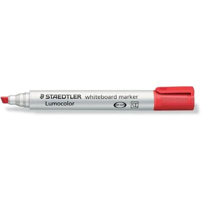 Staedtler Lumocolor Whiteboard Marker - Rot, Keilspitze, 2-5mm Staedtler Lumocolor Whiteboard Marker - Rot, Keilspitze, 2-5mm